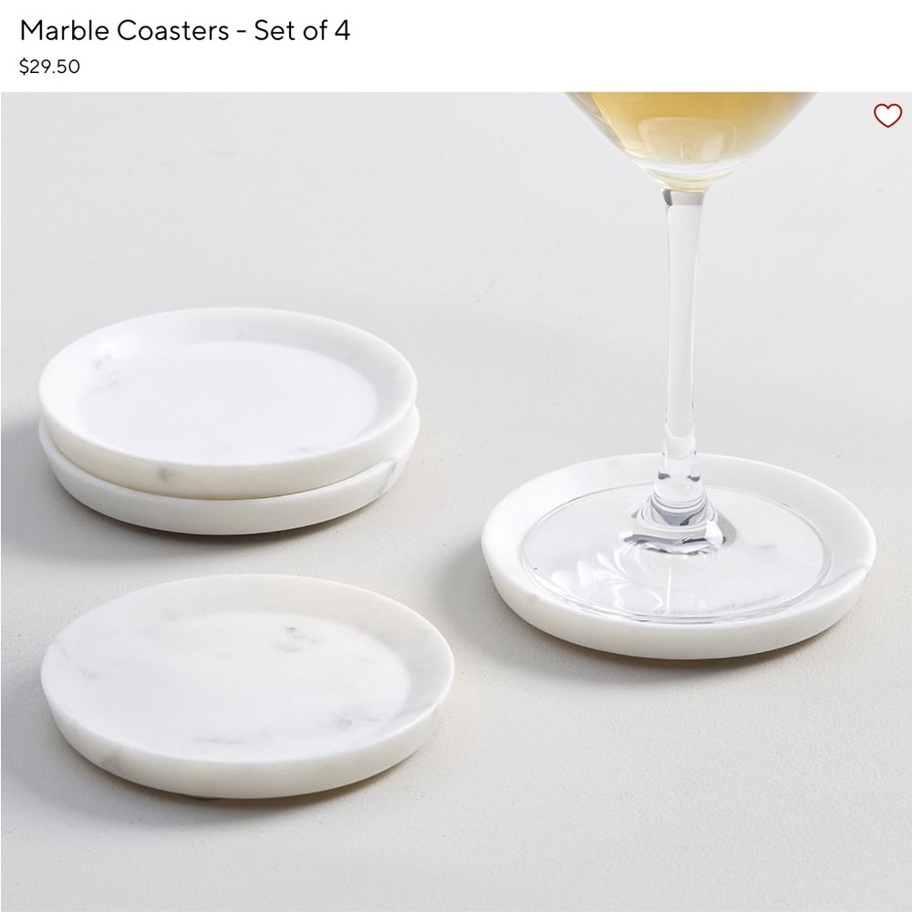 Pottery Barn marble coaster